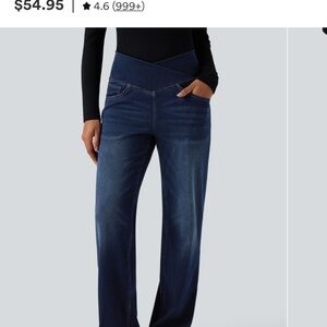 HALARA Dark Blue Flare Jeans